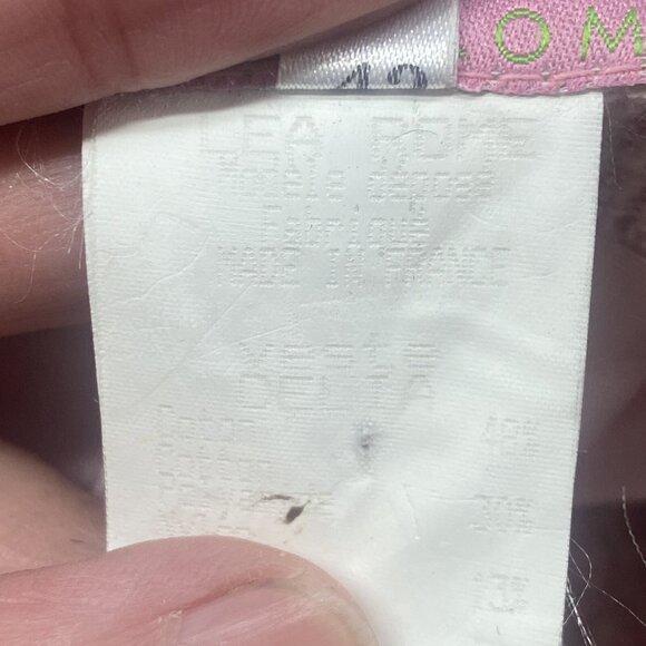 Tweed Blazer LEA ROME Women Size M/L Pink Ruffle Front Feminine Elegant Stylish - Picture 10 of 10